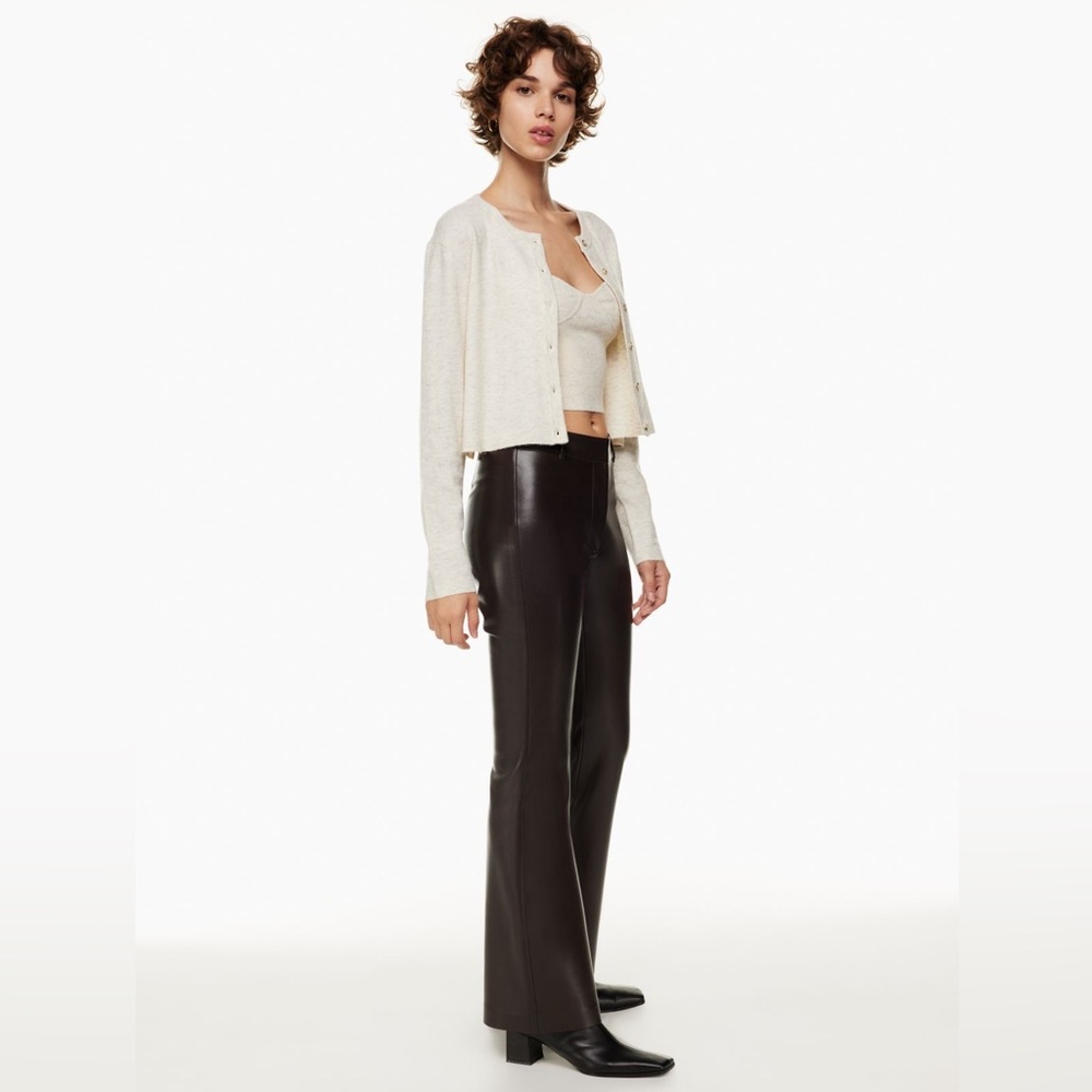 Aritzia Wilfred Sicily Cardigan and Sicily Sweater Set Heather Oatmeal NWOT